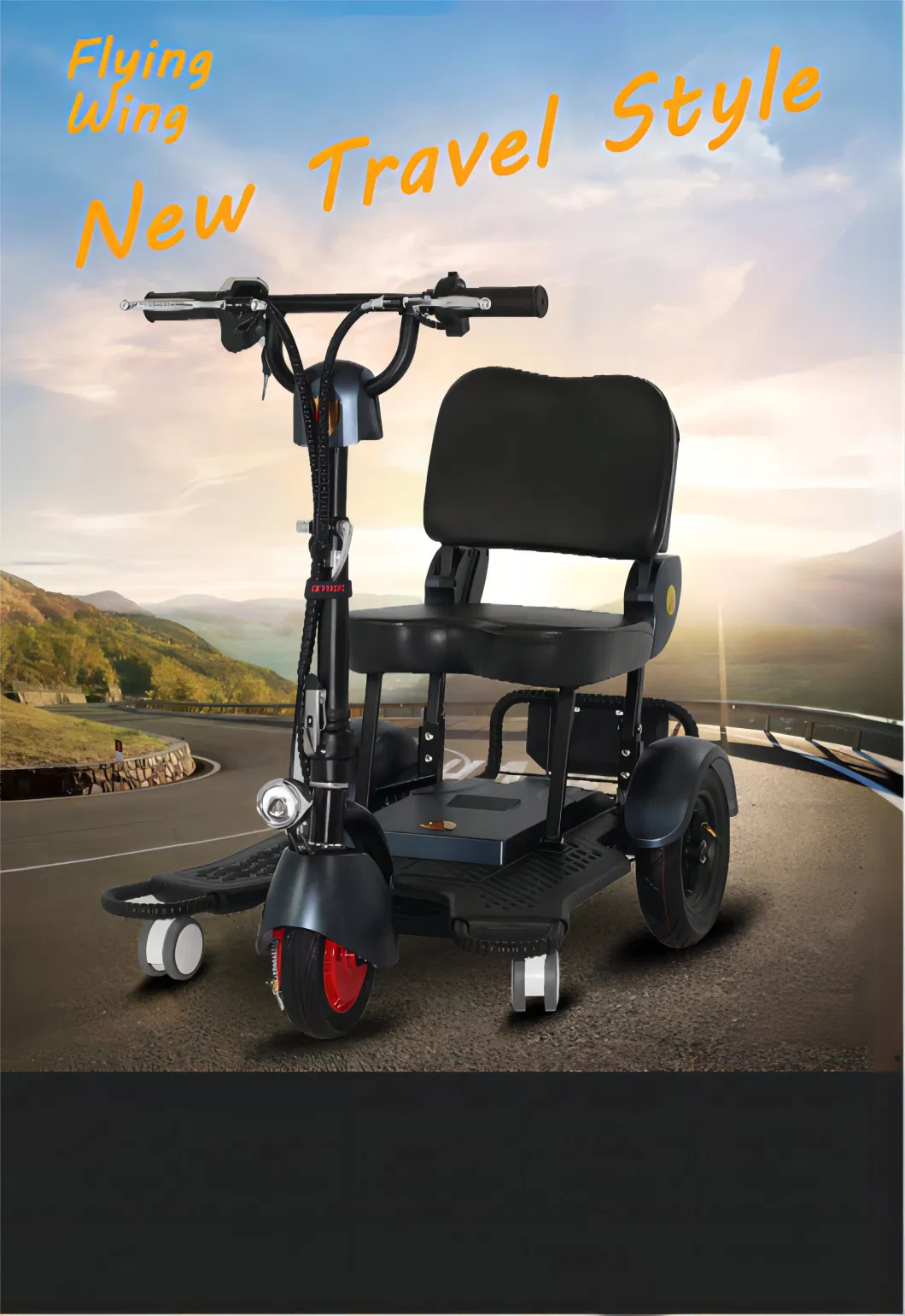 Foldable 3 Wheel Mobility Scooter Tricycle Adult Electric for Disabled People Elderly Handicapped Scooters