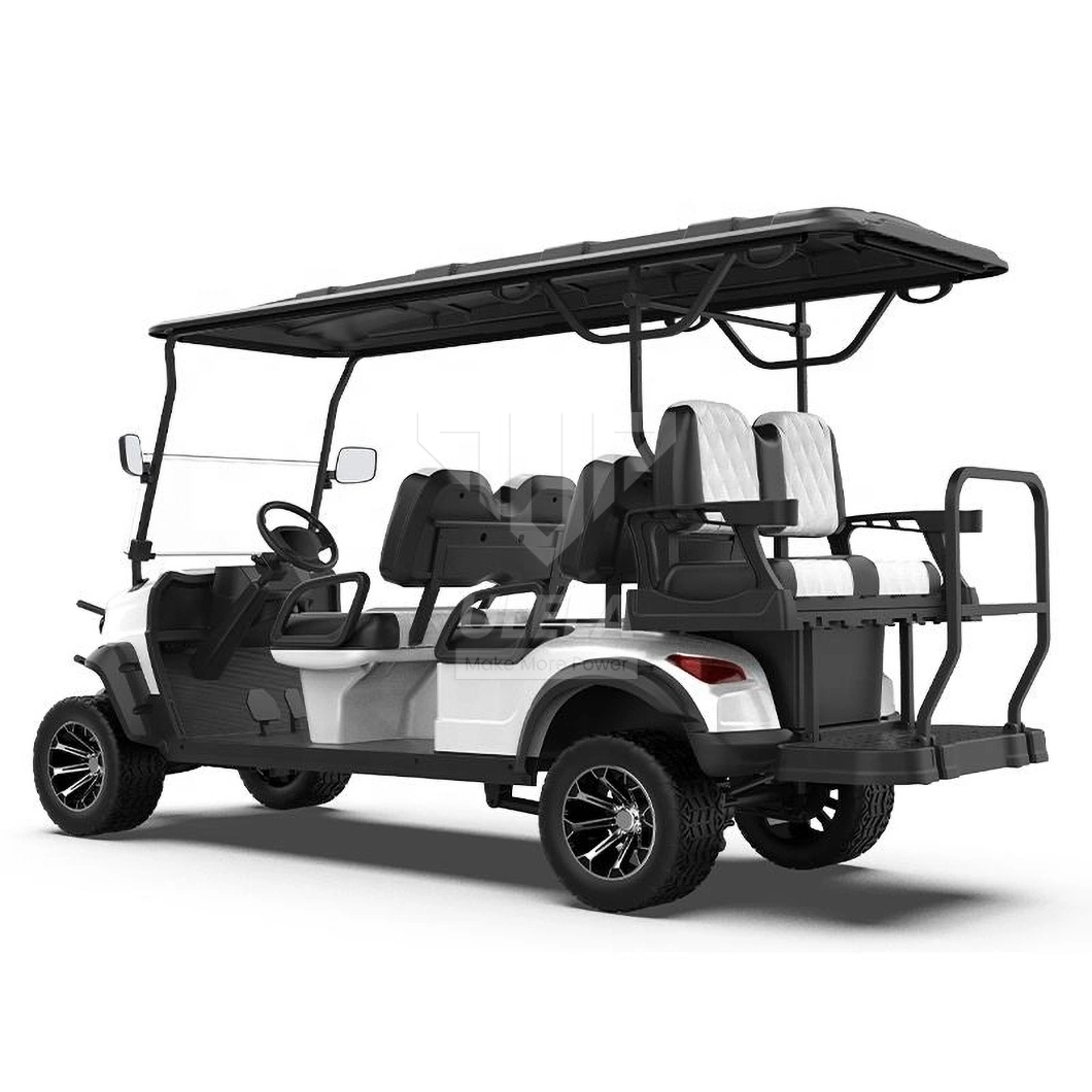 Ulela Advanced EV Golf Cart Dealers Steel Frame Premium Golf Cart China 6 Seater Solar Electric Golf Cart