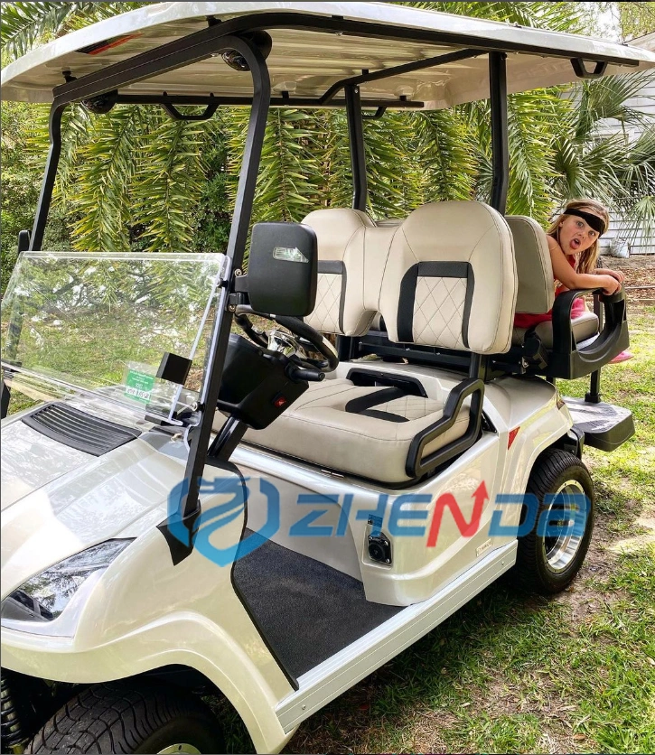 Chinese 48V Low Cheap Price Electric 2 Seat Star Used Customized Solar Panel Golf Cart Price Sale Electric Golf Buggy