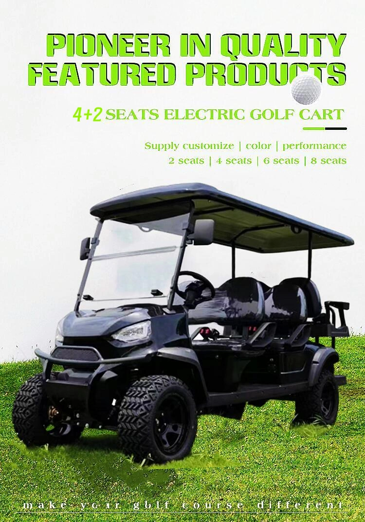 6 Seats Family Used Road Legal Modern Electric Golf Cart