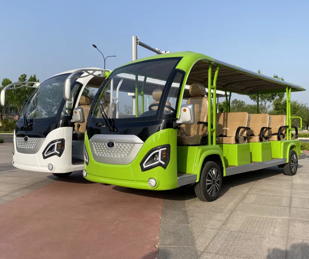 China Manufacturer Brand New Design 4 Seat Sightseeing Bus Club Cart Lead Acid/Lithium Battery 48V/60V/72V 2, 4, 6, 8, 10 Seats/Seater Hunting Golf Cart