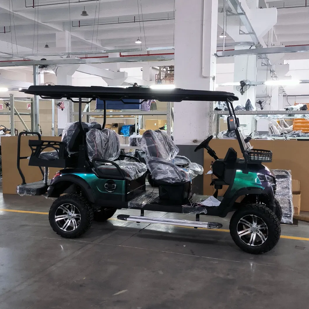 New 6 Passenger Golfcart Tourist Gulf Cart Electric Golf Car 48V Utility Vehicle