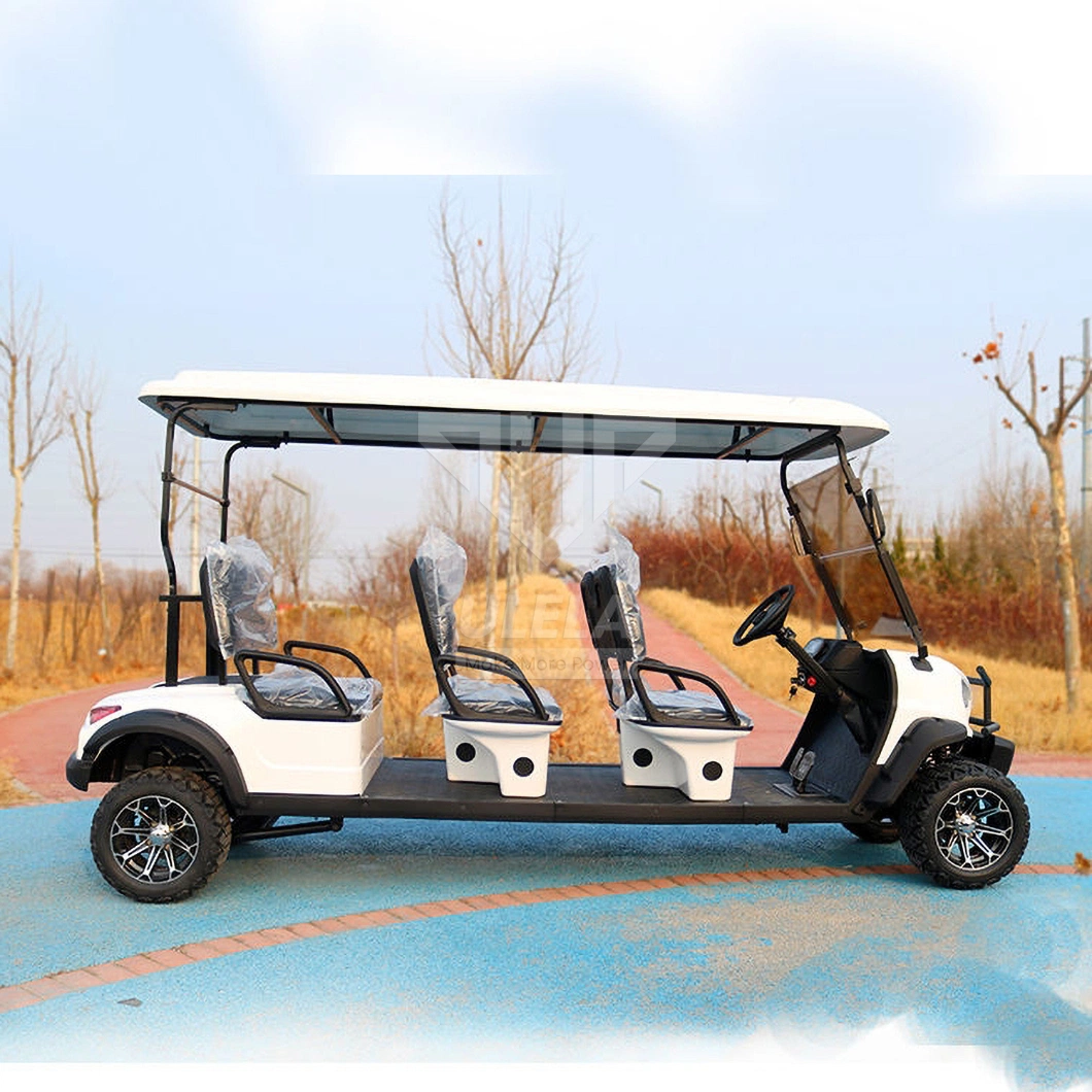 Ulela Golf Buggy Suppliers Steel Frame Golf Cart Hunting Golf Car China 6 Seater Road Ready Golf Cart
