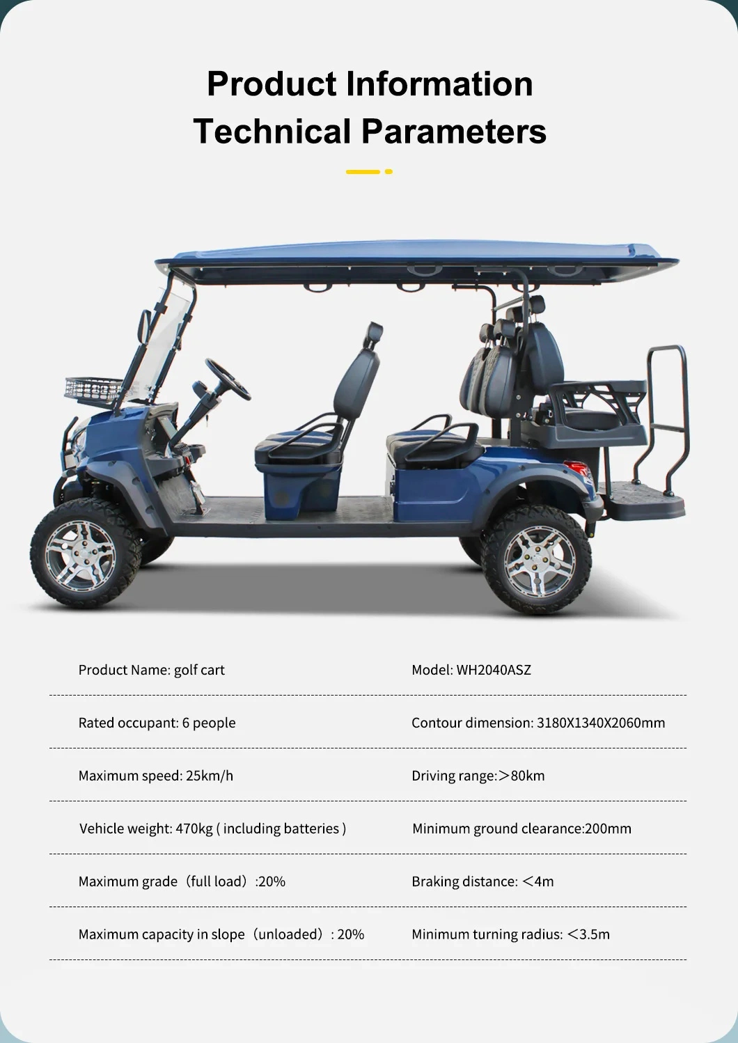 Wholesale Luxury 4 Seater Electric Utility Vehicle Golf Cart