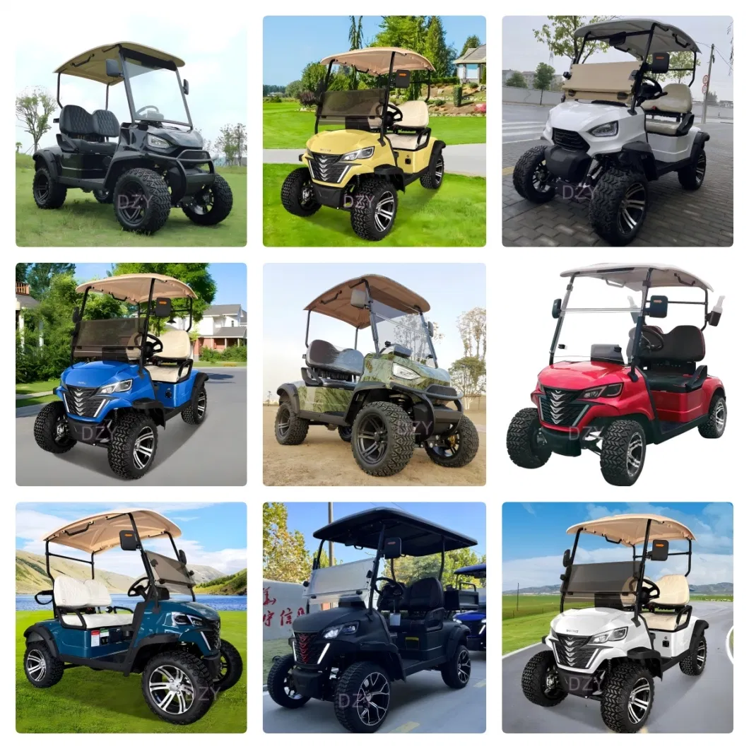 China New 4 People Golf Cart 72V Electric Hunting Cart for Sale