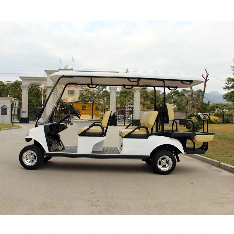 Golf Cart Utility Vehicle 4+2seat Tourist Shuttle Cart