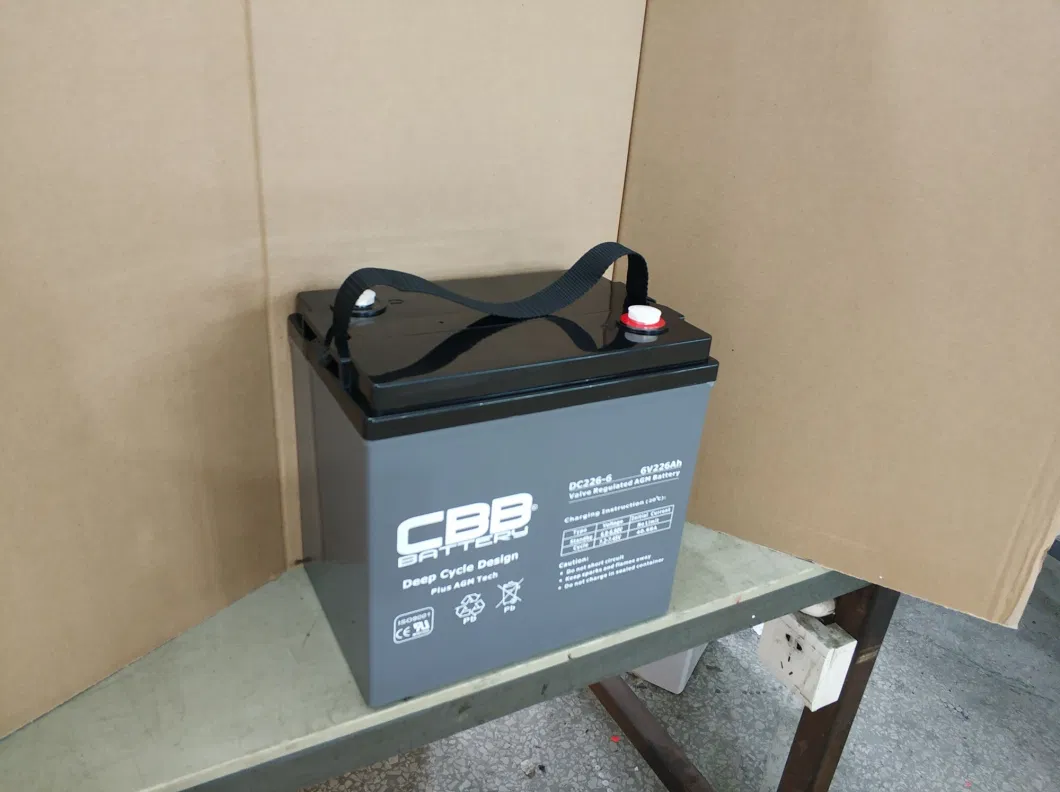 Cbb AGM Deep Cycle Traction 6V226ah Golf Cart Battery Instead of Trojan T105