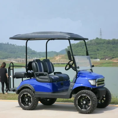 Golf Buggy elettrico nuovo tipo 4 posti Club Cart nero Carrello di caccia