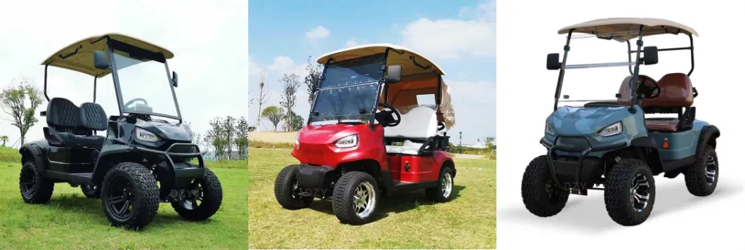 Chinese 48V Lithium Battery 4 Wheel Electric Golf Carts Cheap Prices Buggy Car for Sale Drive 4X4 Hunting Dynamic Golf Cart