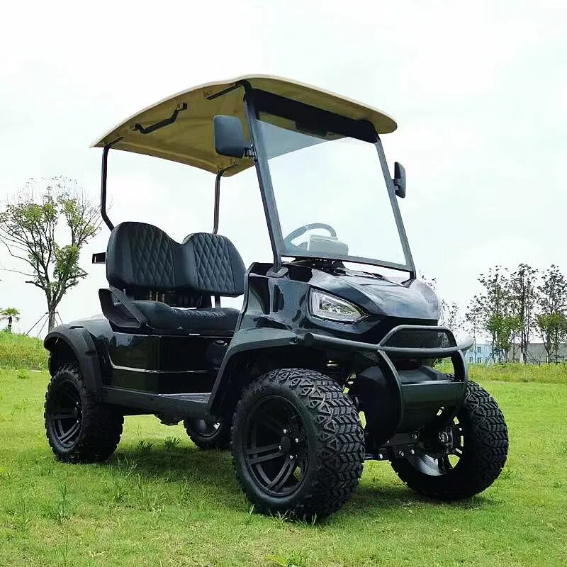 New Model Road Legal Electric Hunting 4 Seater Golf Cart with Rain Cover