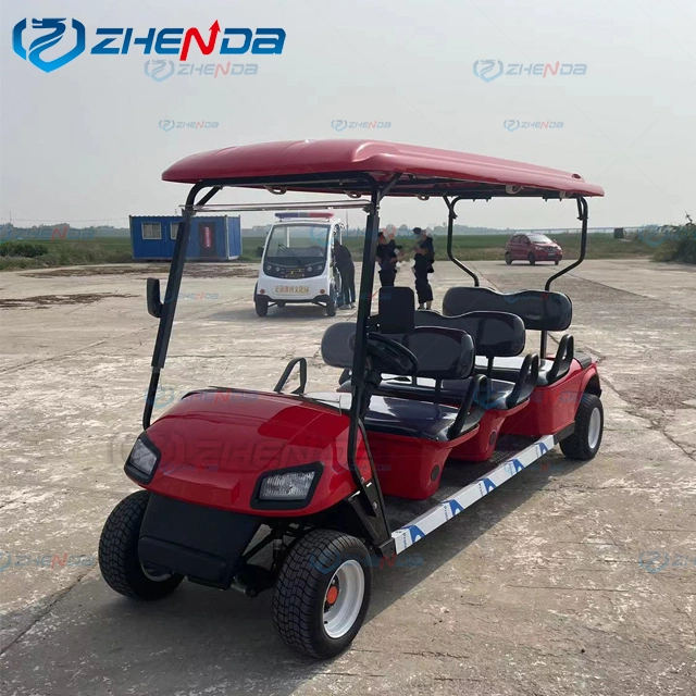 72V AC Motor Lithium Ion Battery 2 Seat Electric Utility Golf Cart Truck Vehicle with Aluminum Cargo Box