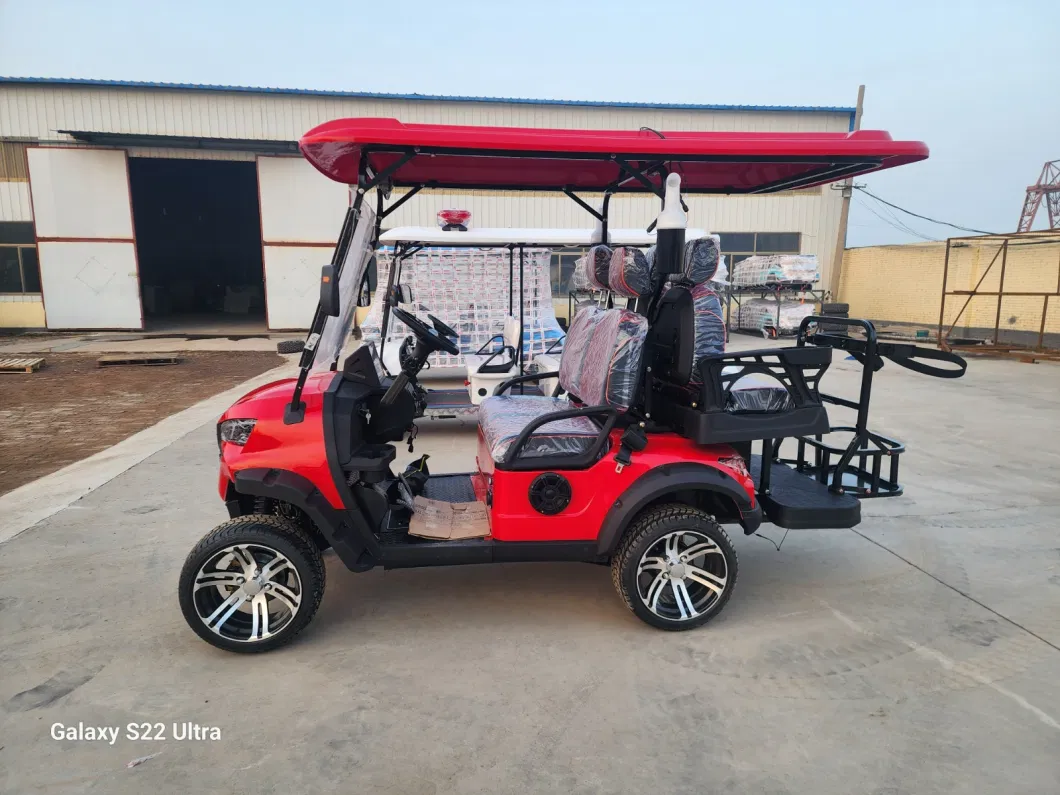 CE Approved Electric Sightseeing Scooter 4 Wheel Golf Car Vehicle Lithium Battery Electric Golf Cart 2 4 6 Seat