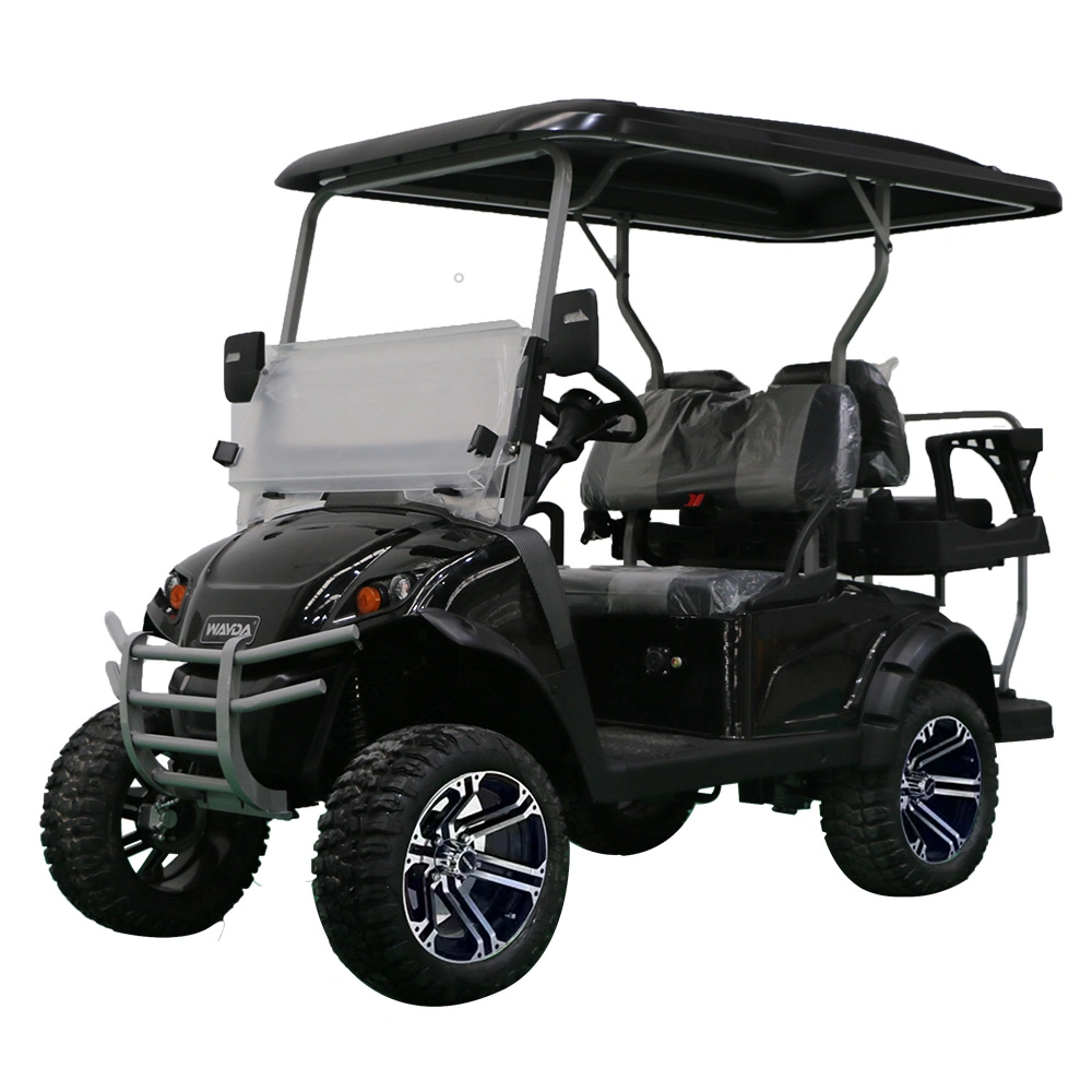 4-Seater Reception Shuttle Electric Golf Cart, Low-Speed with Customizable Colors Golf Cart