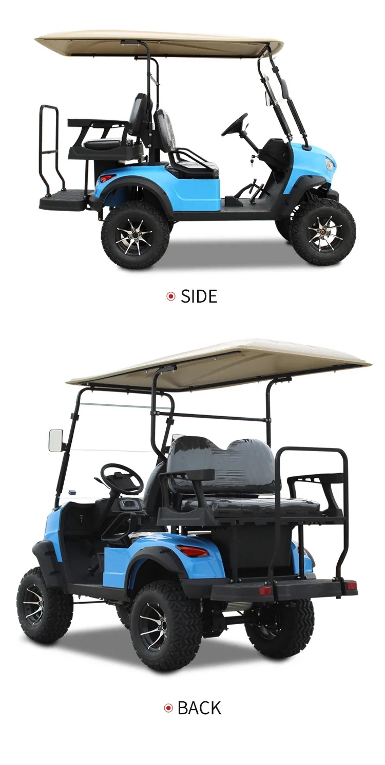 48V Wuhuanlong 2+2 Golf Trolley Electrical Golf Hunting Buggy Car Cart