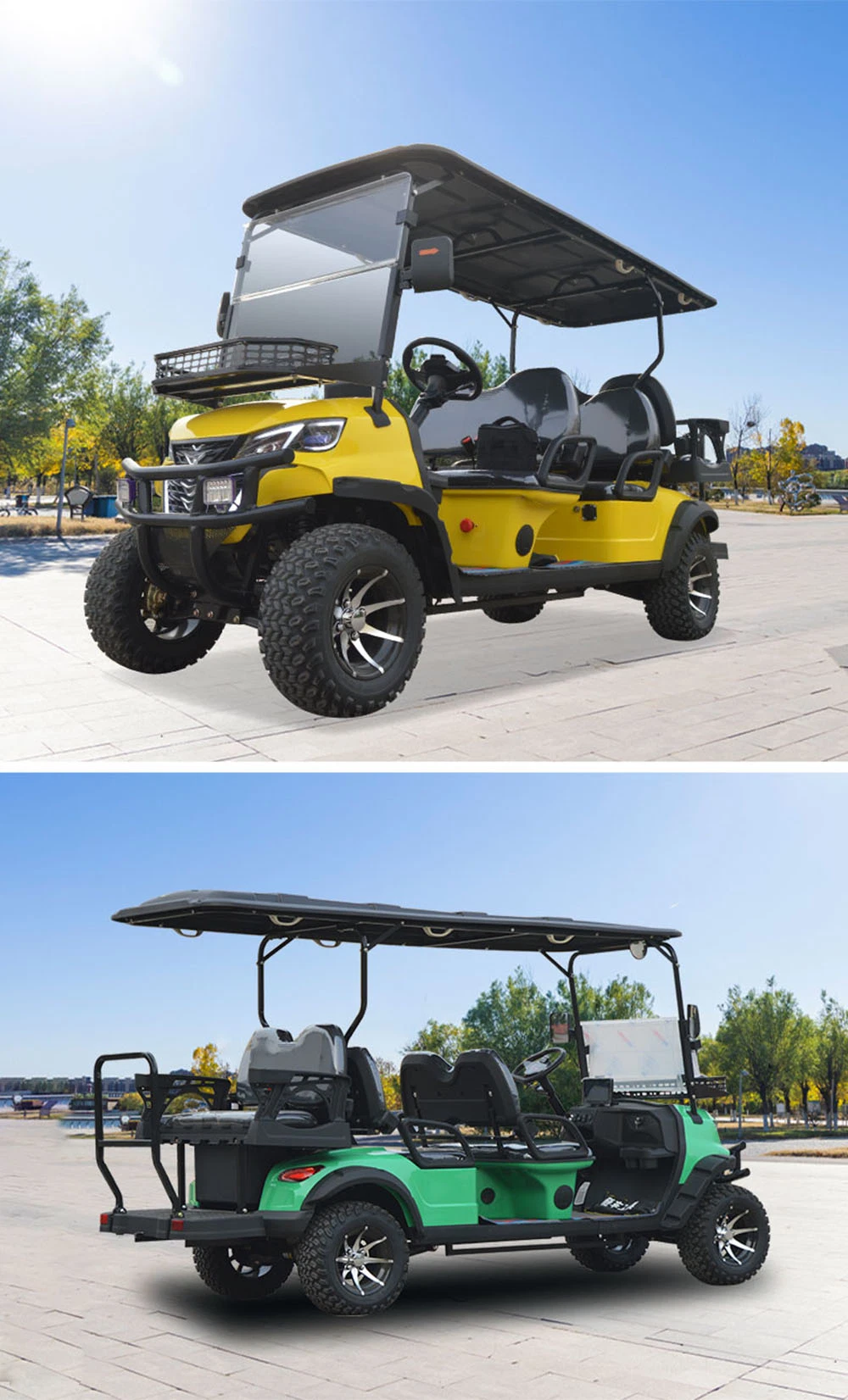 Electric Golf Cart 4seated Golf Buggy Sightseeing Bus off-Road 72vgolf Cart