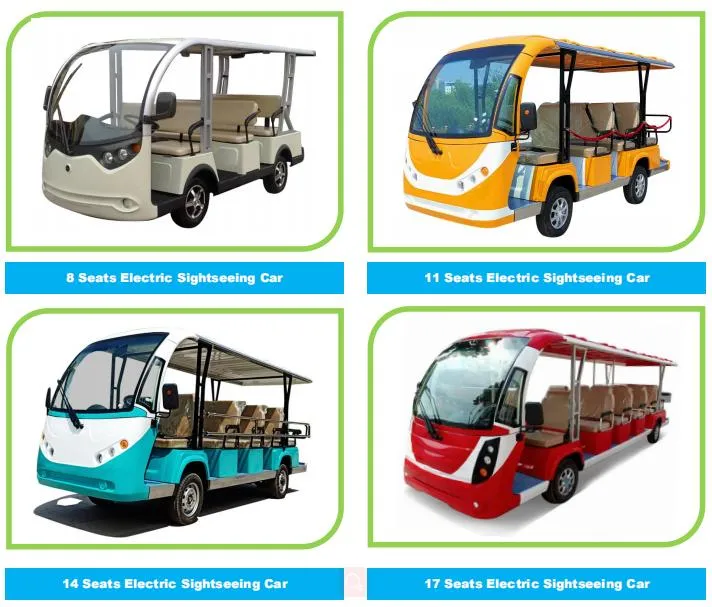 Electric Tourist Sightseeing Trolley /Battery Operated Classic Car with 11 Seater