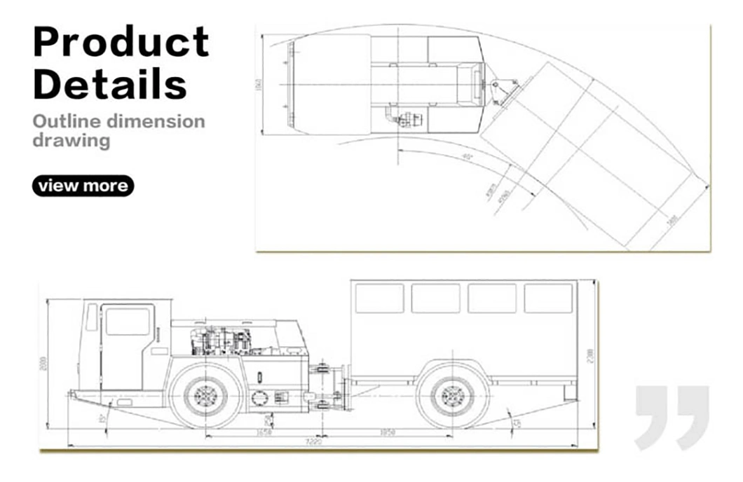 6 13 18 25 30 Seats Underground Mining Service Vehicle Personnel Carrier Underground Utility Vehicle