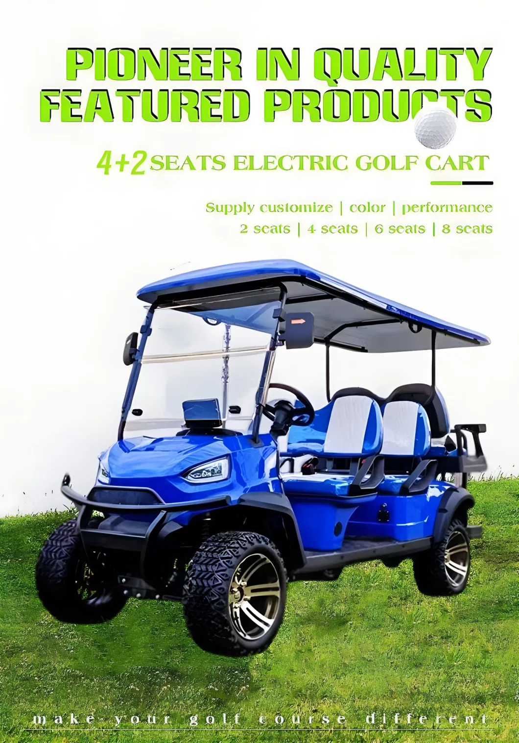 New Designed Factory Price Golf Carts Buggies Electric Golf Cart