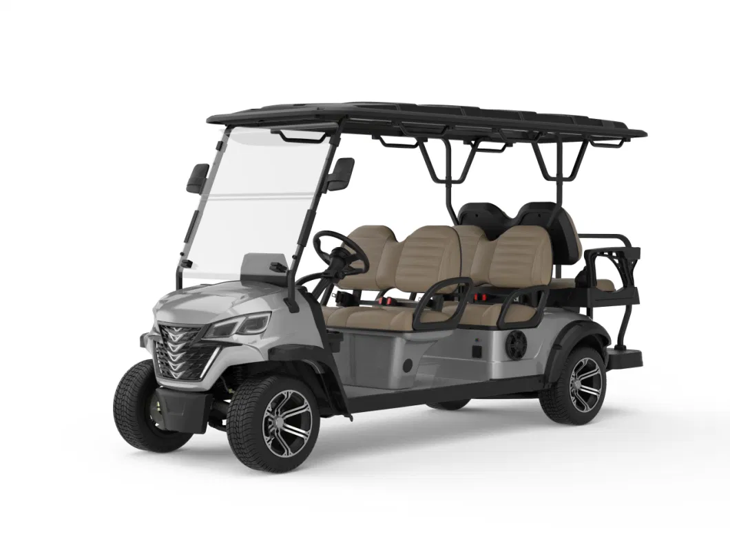Reasonable Price 4 Wheels 6 Seaters Electric Golf Cart Trolley