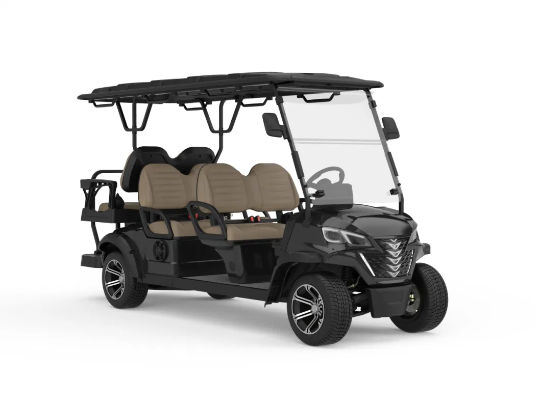 Reasonable Price 4 Wheels 6 Seaters Electric Golf Cart Trolley