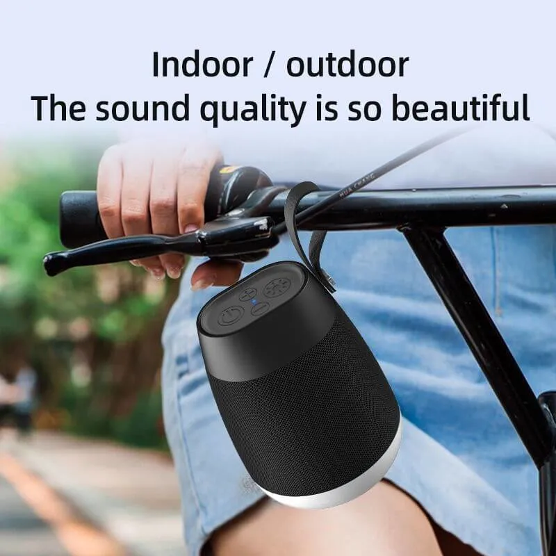 Bluetooth Speaker with RGB LED Light for Camping with Silicon handle