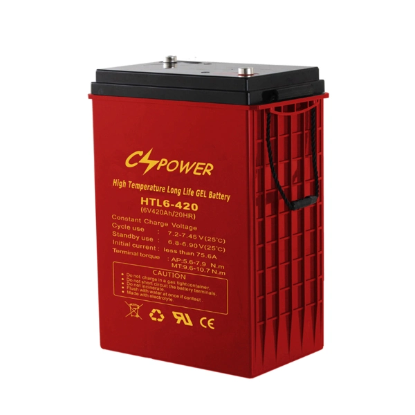 CS Power Battery 6V420ah High-Temperature-Deep-Cycle-Gel-Battery-for-Solar/UPS System/Power Supply/Power Inverter/Golf Cart /Caravan, Pump