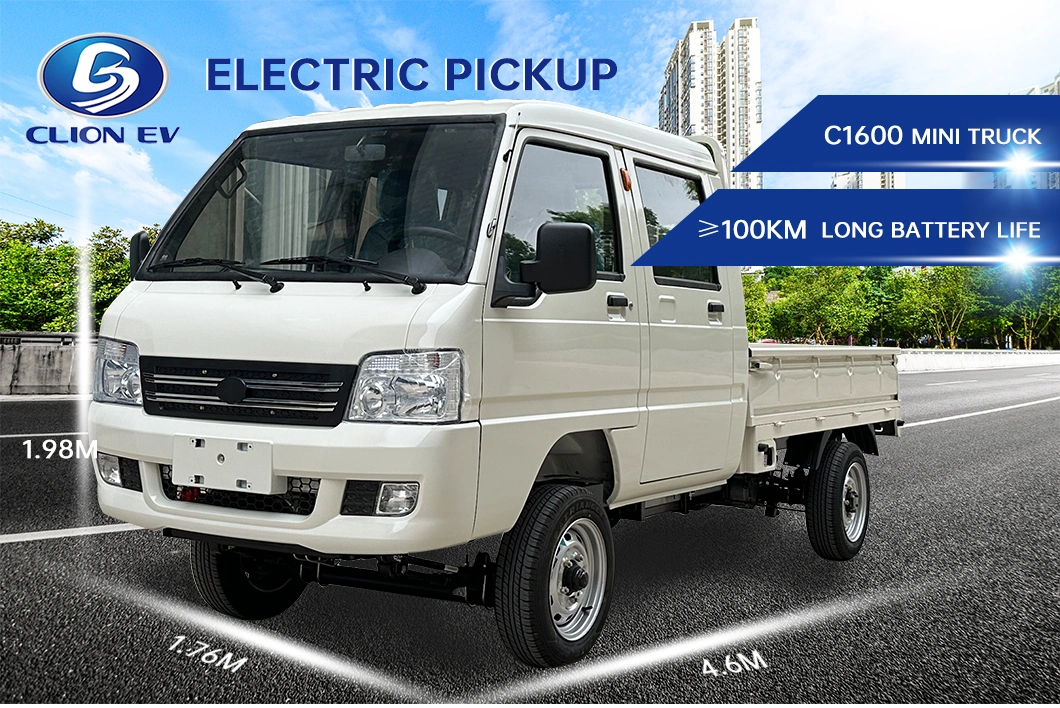 Municipal Repair Utility Vehicle Small Electric Double Cabin Pickup Truck