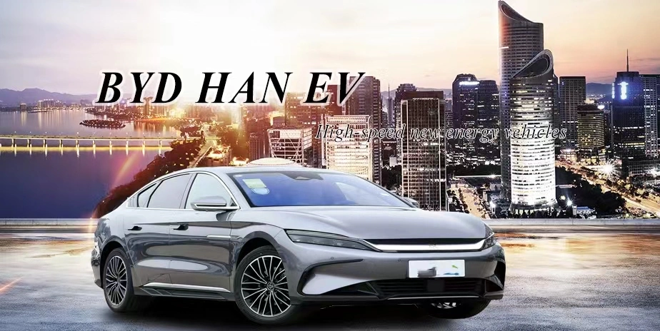 High Speed China Made 4 Wheels Han EV Car New Energy Electric Cars for Byd