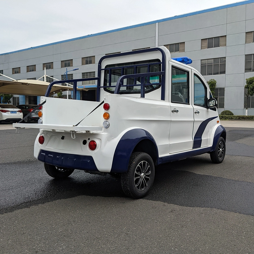 China Lb4XL-4 Pure Electric 4 Seater Police Style Patrol Pickup Truck Car in Public Security, Pedestrian Streets, Golf Courses, Tourist Attractions, Real Estate