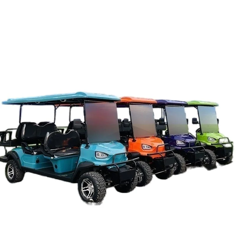 Luxury and Comfortable Custom Aluminium Brushless Motor 4 Seat Electric Golf Cart