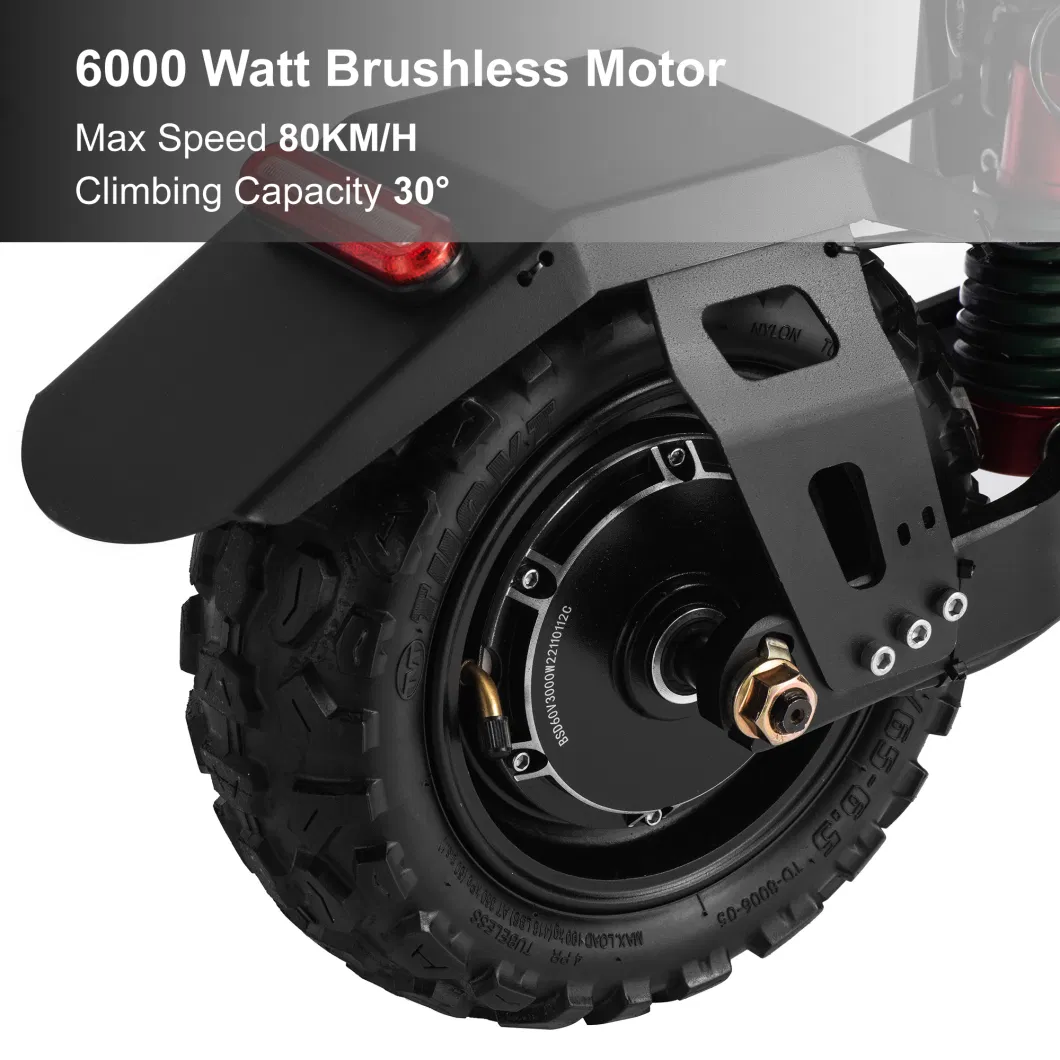 11 Inch Lithium Battery 60V off Road 7000W Adult Scooter Electric Vehicle