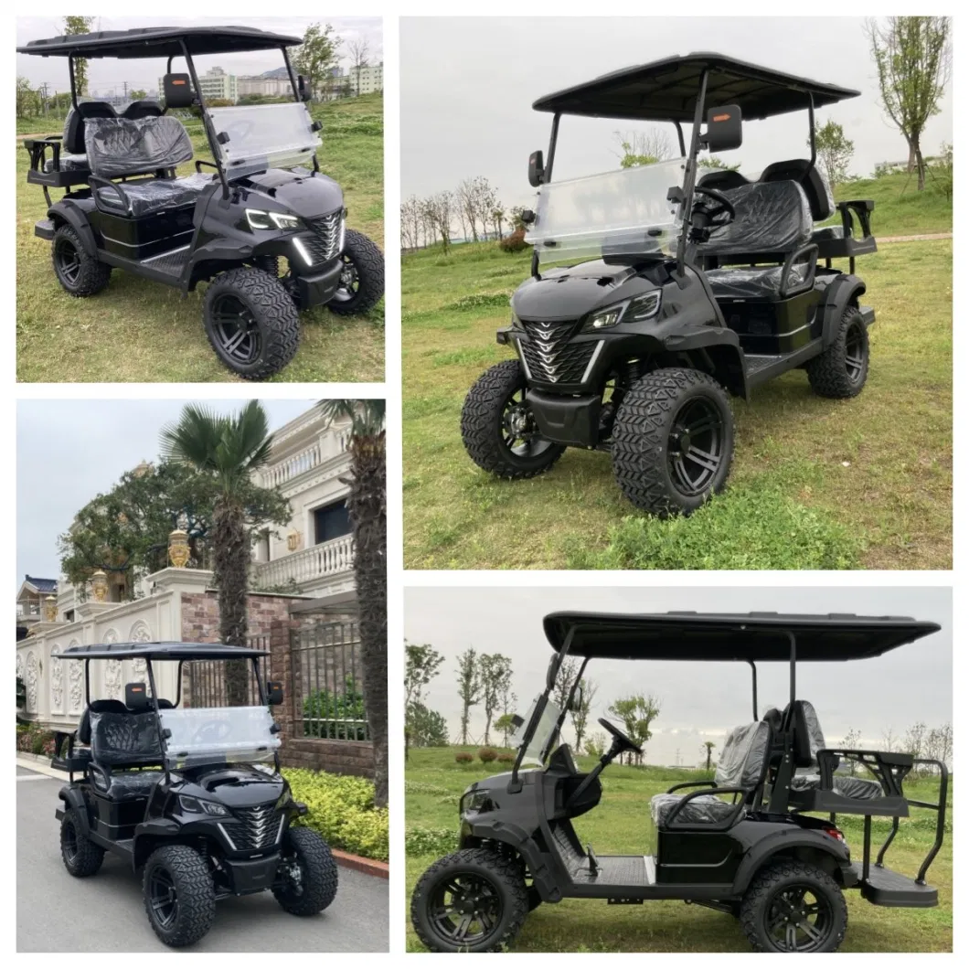 CE Approved Lithium Battery Cheap Club Golf Car Adults Scooter Solar Panels 48V 60V 72V 5kw 7kw 2 4 6seat Electric Golf Cart