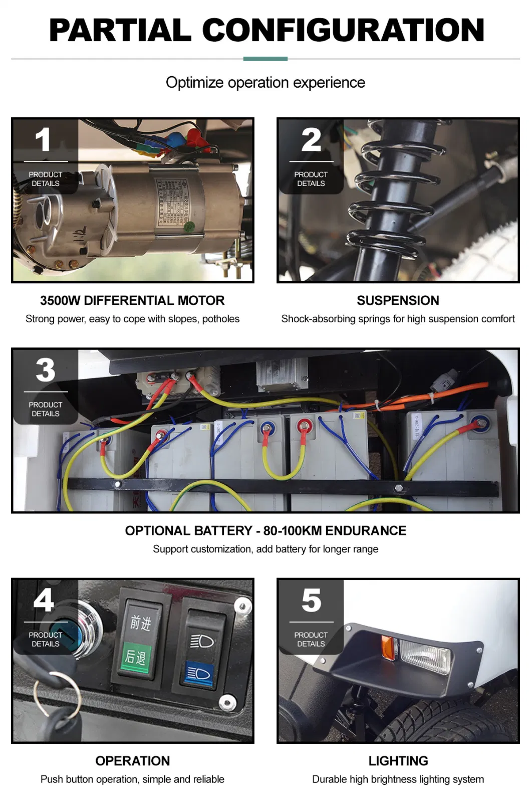 Wholesale 220V Custom 110V Advanced Performance Best Electric Golf Electric Utility Vehicle