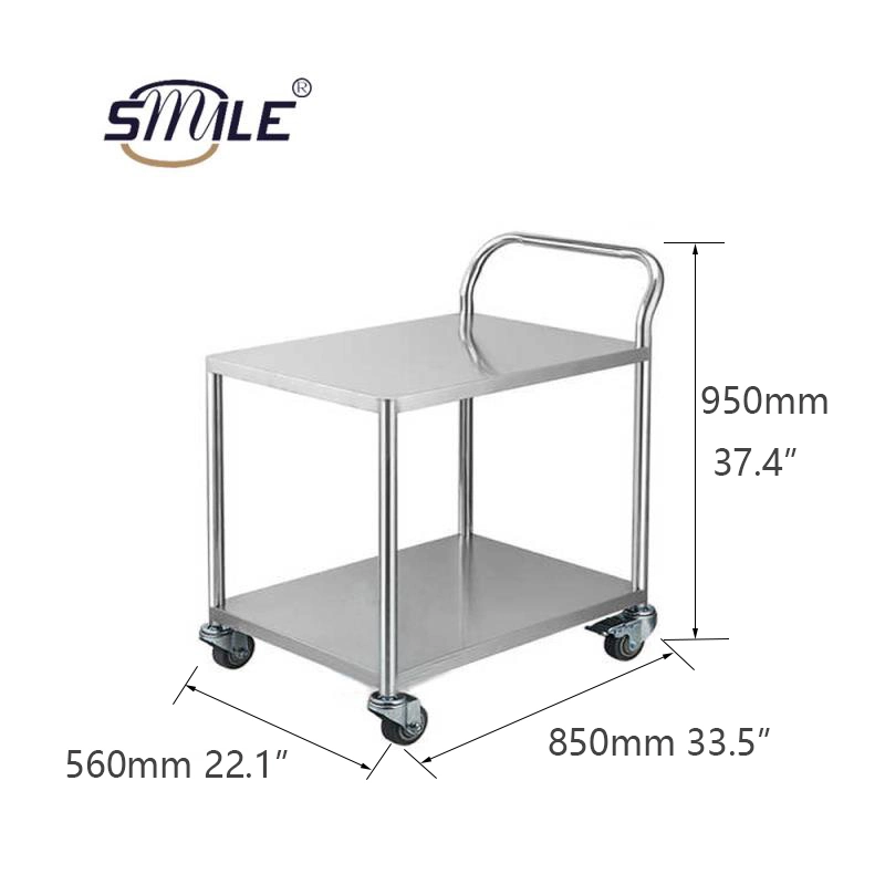 Best-Selling Stainless Steel Trolley Restaurant Hotel Airport Utility Cart