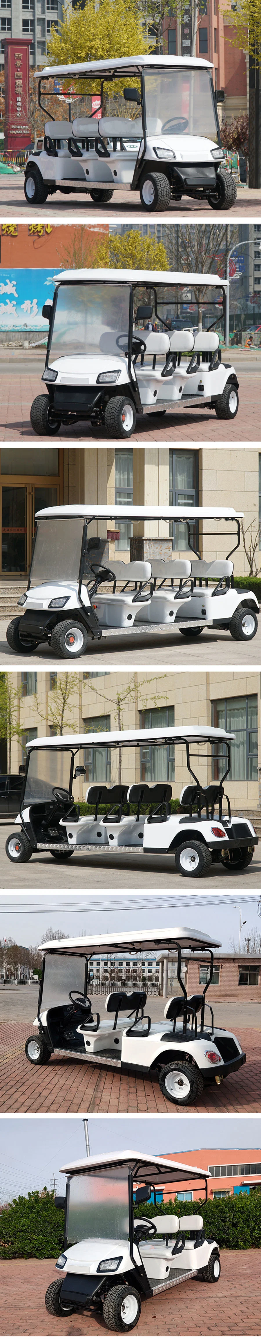 Beautiful 4 Seater Electric Golf Cart Parts Tourist Cart Roof Accessories