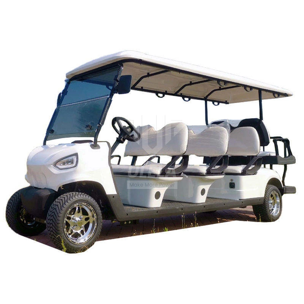 Ulela Custom Golf Cart Dealership &lt;4m Brakes Distance Golf Carts Electric China 8 Seater 4X4 Golf Cart