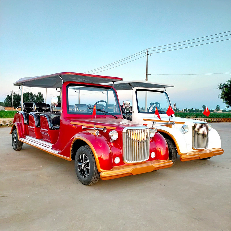 Operated Classic Retro Car Low Speed Old Retro Golf Cart Buggy Antique Sightseeing Electric Vintage Classic Car Blue for Adults Sale