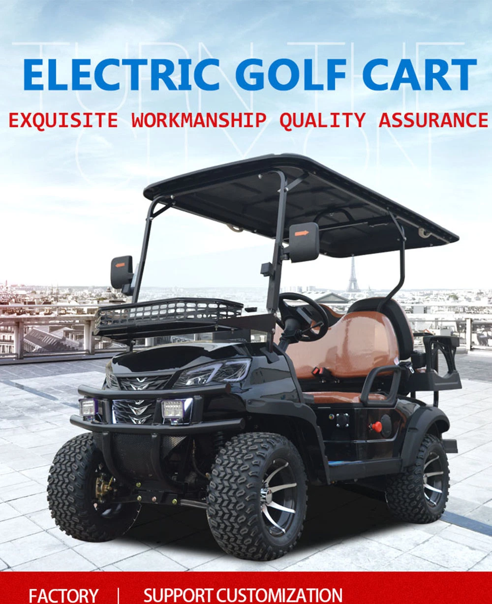 Electric Golf Cart 4seated Golf Buggy Sightseeing Bus off-Road 72vgolf Cart