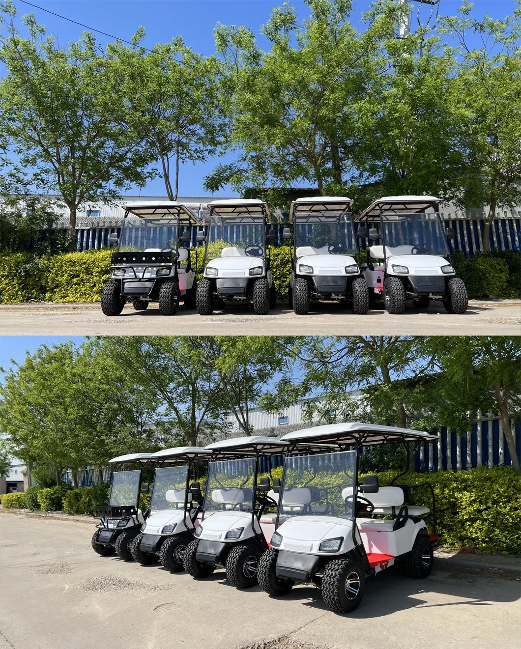 New 6 Seats M4+2 M6 China Factory Custom Club Hunting Car Battery Operated Golf Carts Electric Golf Buggy