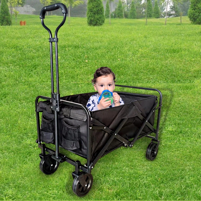 Outdoor Portable Camper Trailer Aluminum Folding Wagon Trolley Cart