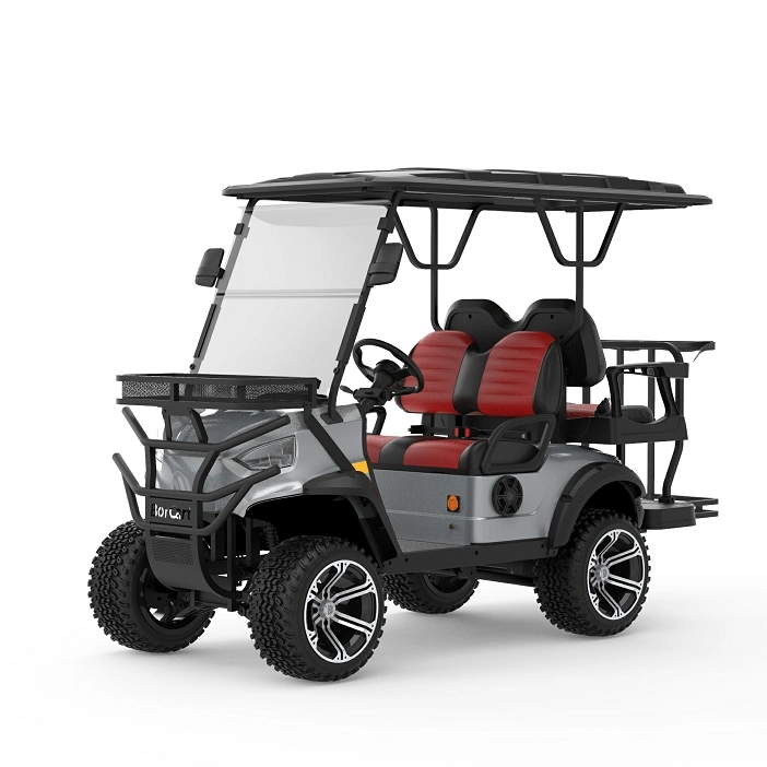 Electric Sightseeing Bus 4 Seater Battery Golf Cart Electric Golf Trolley