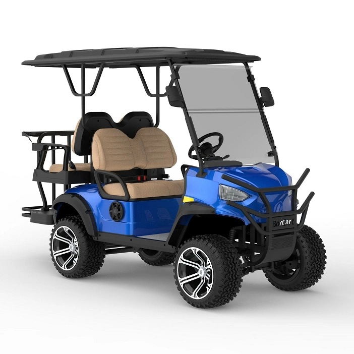 Electric Sightseeing Bus 4 Seater Battery Golf Cart Electric Golf Trolley