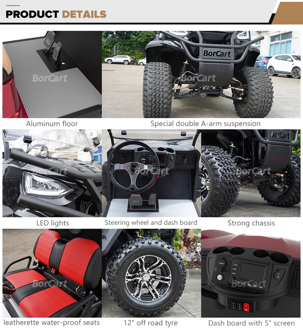 4 Wheel Electric Golf Buggy Lsv Lift Golf Cart Manufacture in China