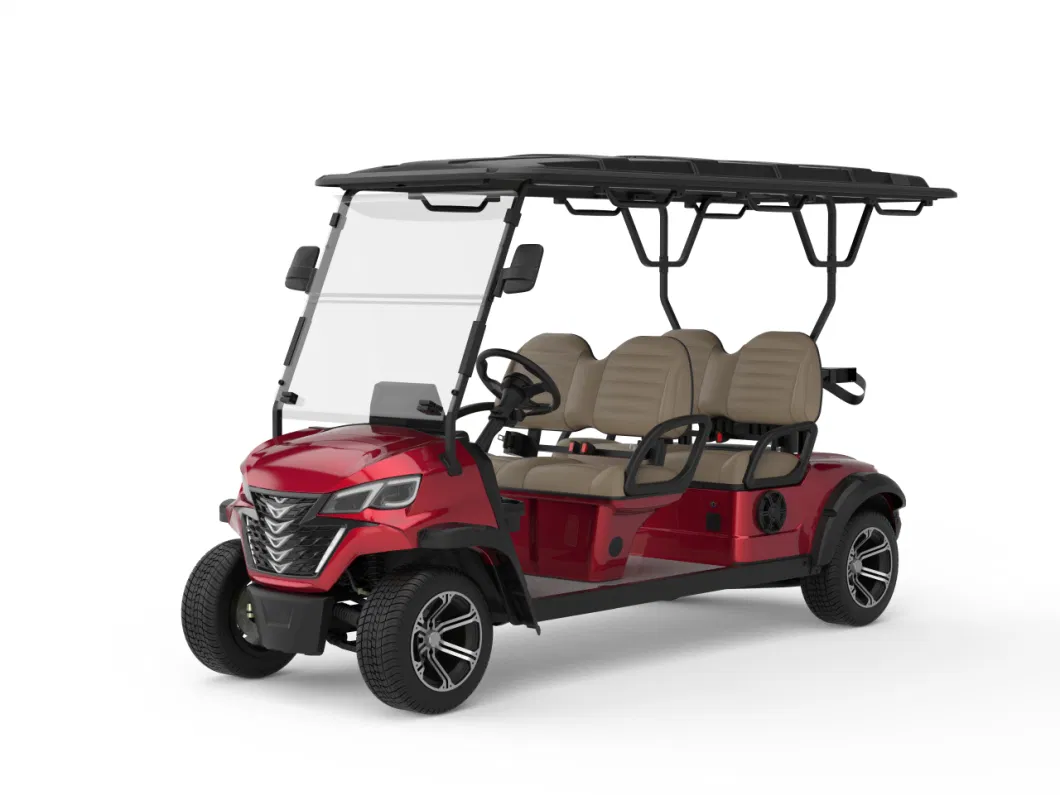 Reasonable Price 4 Wheels 6 Seaters Electric Golf Cart Trolley