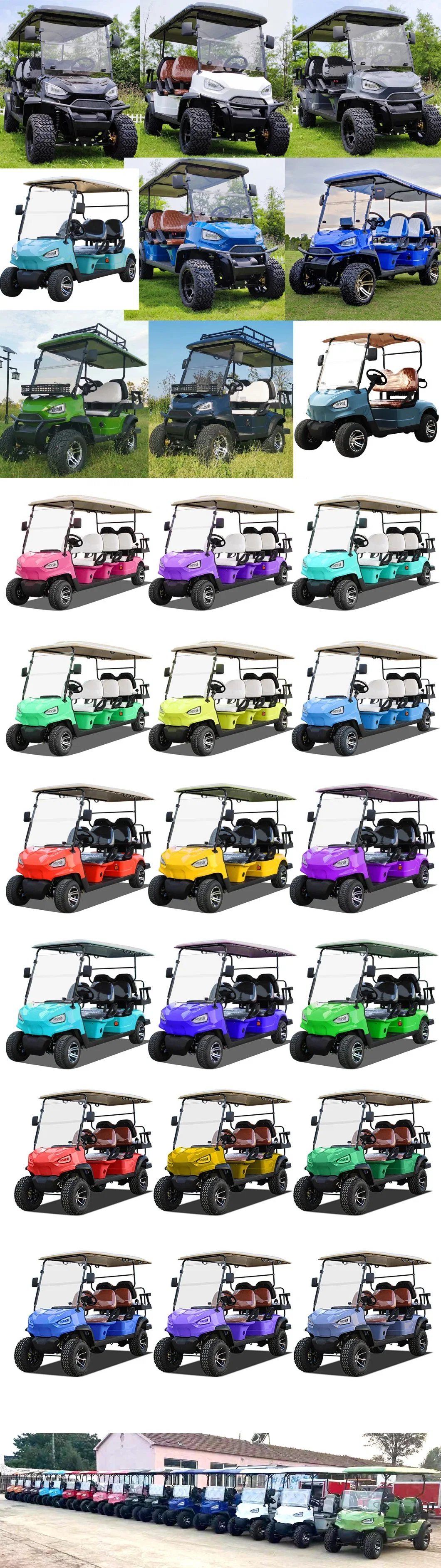 Good Cheap 4 6 Seater 72 Volt Electric Limo Club Car off Road Golf Cart Utility Vehicle 4 6 Passenger