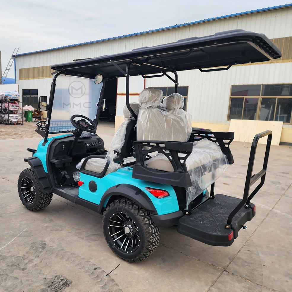 4 Wheel Electric Hunting Club Street Legal Utility Vehicle Car Electric Lithium Pool Tourist Sightseeing Car 2+2 Seater Golf Cart