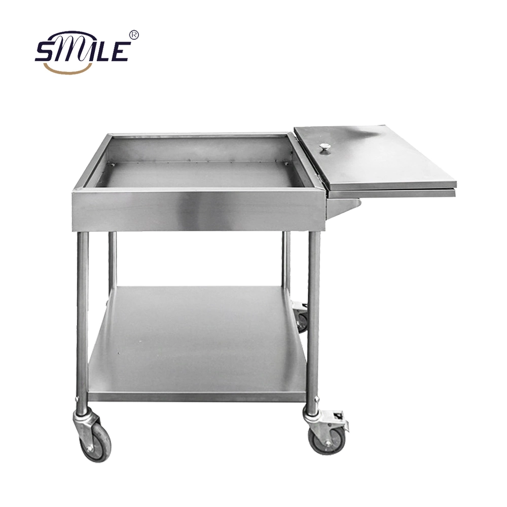Smile OEM Two Shelves 304 Stainless Steel Trolley Kitchen Trolley Utility Tool Cart