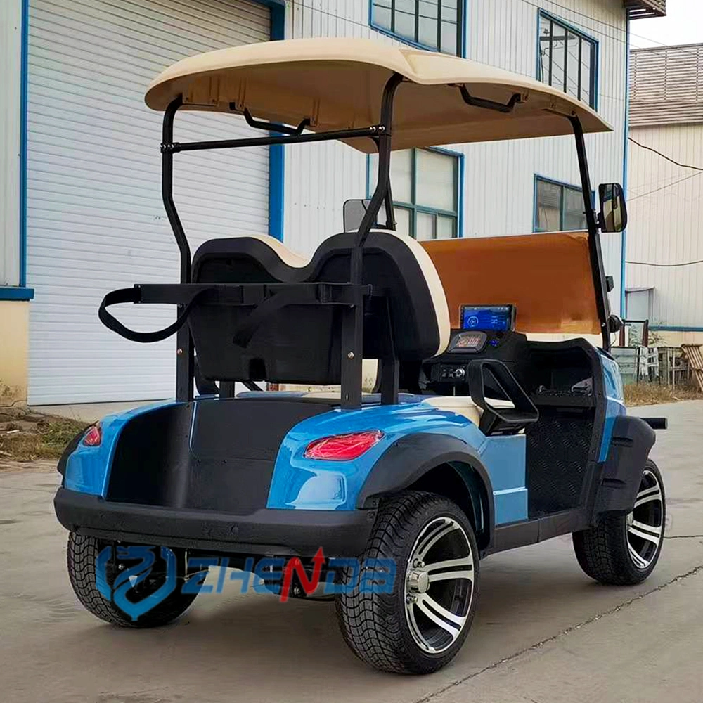 72V AC Motor Lithium Ion Battery 2 Seat Electric Utility Golf Cart Truck Vehicle with Aluminum Cargo Box