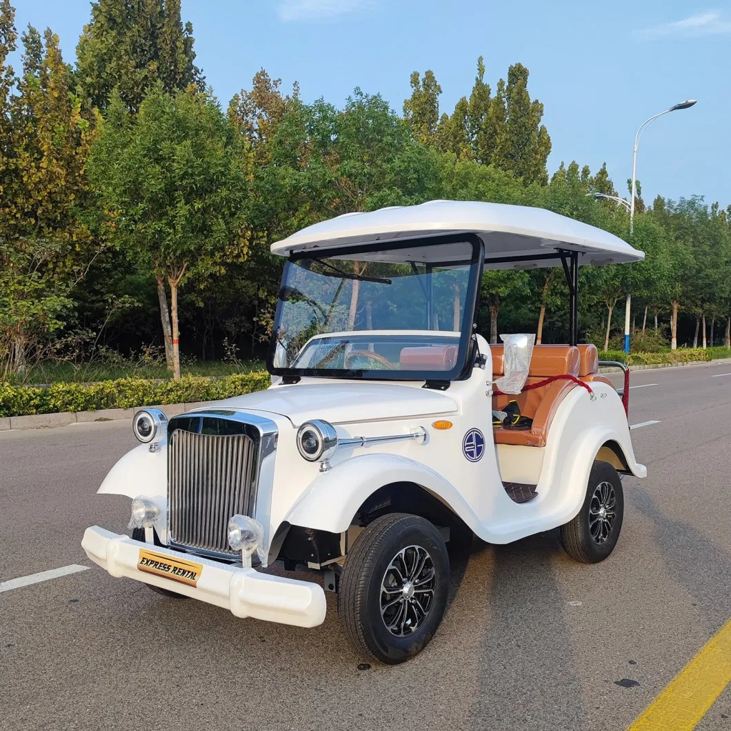 Powerful 100 Kw Mileage Tourist Coach Electric Sightseeing Antique Vehicle