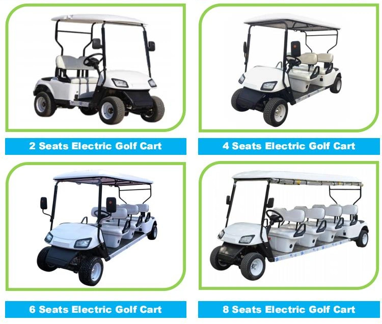 Latest Model Golf Cart with Six Seats Hot Sales Electric Golf Carts Egypt